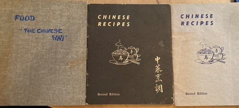 (Chinese Cuisine) 3 booklets - Chinese Classics in Miniature. By H. T. Morgan. (1940s)