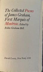 (Scotland) Collected Poems James Graham First Marquis Of Montrose. (1970) 1/500 copies.