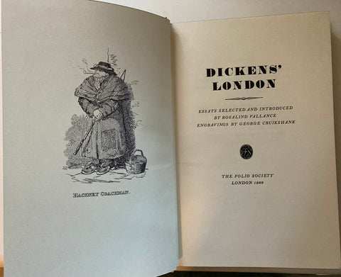 [George Cruikshank] ] Dickens' London. Ed. by Rosalind Vallance. [1966].