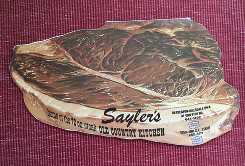 (Menu) Sayler's Old Country Kitchen.  [ca. 1960's].