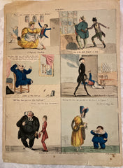 (Etching, Caricature) Scraps. Henry Heath. [Ca. 1830s]