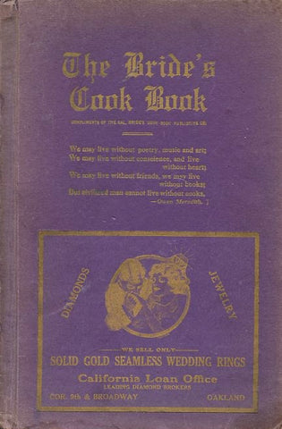 The Bride's Cook Book.  SF.  [ca. 1900's].