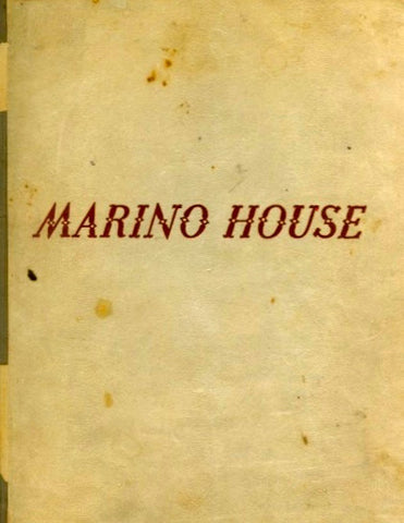 (Menu)  {San Marino, CA}  Marino House.  [ca. 1940's].