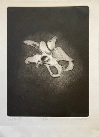 Page Smith Etching. Vertebra IV. (1988)