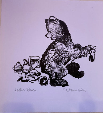 (Print) Little Bear. Illustration by Dianne Weiss. [ca. 1990's].