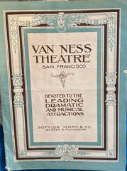(SF) Van Ness Theatre. 1902 Production of Ben-Hur. Train Route - SF to Santa Cruz.