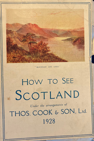 (Golf Courses) How to See Scotland and Wales. Thomas Cook & Son, Ltd. (1928)