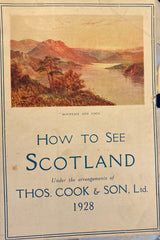 (Golf Courses) How to See Scotland and Wales. Thomas Cook & Son, Ltd. (1928)