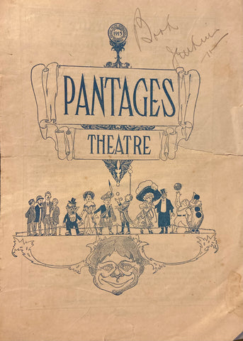 Pantages Theatre, SF. Vaudeville Programme. March 17, 1912.