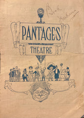 Pantages Theatre, SF. Vaudeville Programme. March 17, 1912.