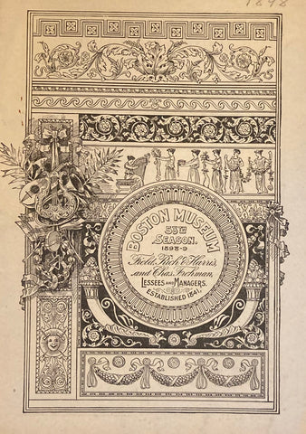 Boston Museum, 58th Season. "The Sign of the Cross." Sept. 26, 1898.