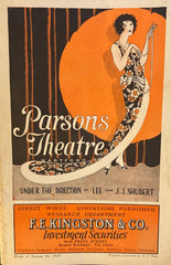 Parsons Theatre. Hartford, CT. "Houseparty." Sept. 2, 1929.