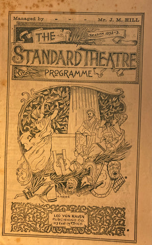 Standard Theatre, NY. "Jane." August, 1892.