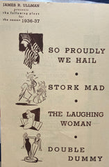 46th Street Theatre, NY. James R. Ullman presents Four New Plays. (1936-1937.)