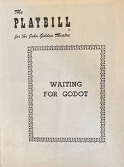 (Opening Night) John Golden Theatre, NY. "Waiting for Godot." April 19, 1956.