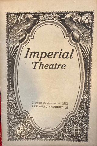 Imperial Theatre, NY. "Mary Jane." Feb. 4, 1924.