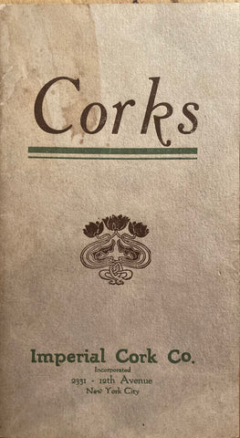 (Trade Catalog) Corks. Imperial Cork Co. (1925)