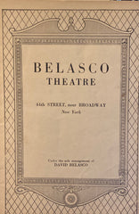 Belasco Theatre, NY. Lenore Ulric starring in "Lulu Belle." Aug. 16, 1926.
