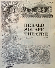 (Musical Vaudeville Comedy) Herald Square Theatre, NY. "By the Sad Sea Waves." March 6, 1899.
