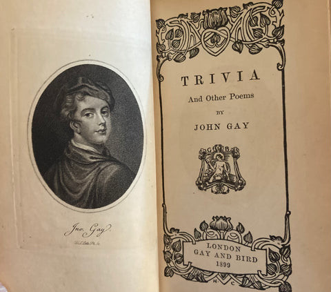(Zaehnsdorf Binding) Trivia, and Other Poems. By John Gay. (1899)