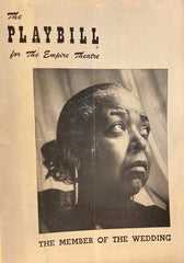 Empire Theatre, NY. Ethel Waters in "The Member of the Wedding." January 30, 1950.