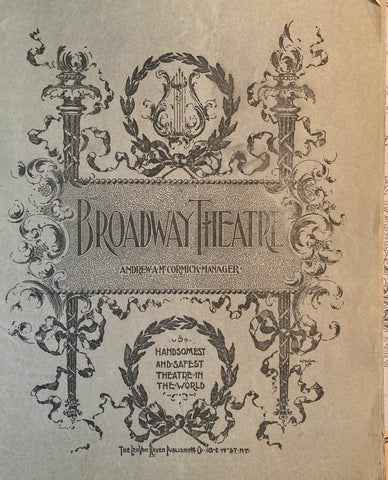 Broadway Theatre, NY. "The Little Corporal." Sept. 19, 1898.