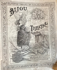 Bijou Theatre, NY. Russell's Comedians in "A Society Fad." Dec. 2, 1892.