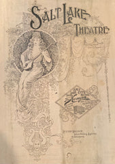 Salt Lake City Theatre, "A Bachelor's Honeymoon." 1890s.