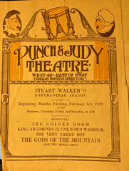 Punch & Judy Theatre, NY. "Stuart Walker's Portmanteau Season." Feb. 3rd, 1919.