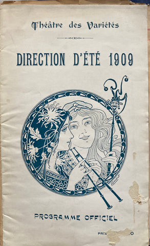 Theatres des Varietes. Direction d'ete 1909. "Le Roi."