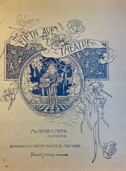 Fifth Avenue Theatre, NY. "Gentleman Joe or, the Hansom Cabby." Jan. 6, 1896.