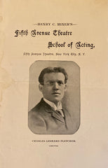 Fifth Avenue Theatre, NY. "Christmas Day at the Workhouse." And, "The Texan." Nov. 23, 1893.
