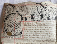 (Leicester Square) Handwritten Indenture on Vellum. (1683)