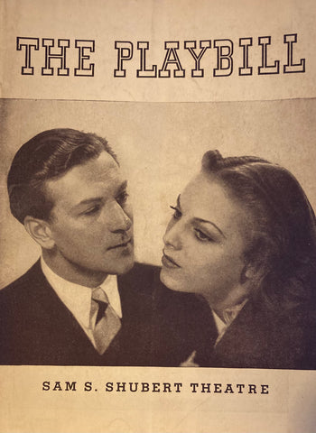 Shubert Theatre, NY. "I Married an Angel." July 18, 1938.