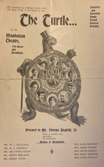 (Florenz Ziegfeld, Jr.) Manhattan Theatre, NY. "The Turtle." Sept. 3, 1898.