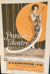Parsons Theatre. Feb. 3rd, 1930. "Sporting Blood." Hartford, CT.