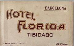 (Mount Tibidabo, Barcelona, Spain) Gran Hotel Florida. 20 color pictorial postcards. (N.d., ca 1900s)