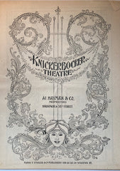 Knickerbocker Theatre, NY. "The Elder Miss Blossom." Nov. 20, 1899.