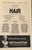 Biltmore Theatre, NY. "Hair." July, 1970.