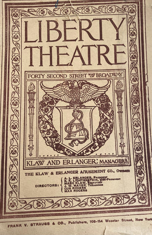 Liberty Theatre, NY. "Moonshine." Nov. 27, 1905.