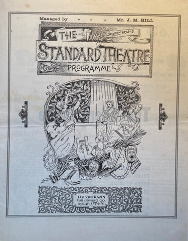 Standard Theatre, NY. Charles Frohman's Comedians in "The Better Part" and "The Sportsman." March 13, 1892.