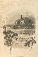 (Dickens Association) Columbia Theatre, Boston. [Front cover illustration is of Daniel Peggoty's Home]. 1892.