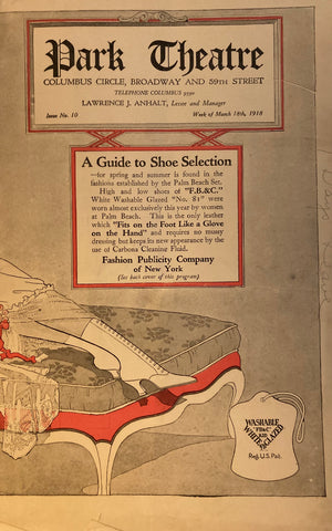 Park Theatre, NY. "Seven Days Leave." March 18, 1918.