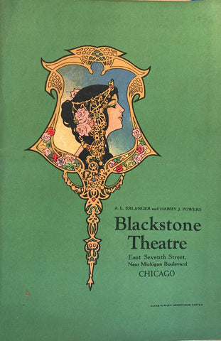 Blackstone Theatre, Chicago. "The Second Mrs. Tanqueray." Feb. 9th, 1925.