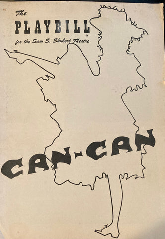 Shubert Theatre, NY. "Can-Can." March 15, 1954.