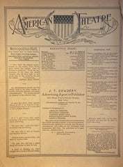American Theatre, NY. "The District Attorney." Feb. 4th, 1895.