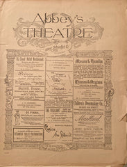 Abbey's Theatre, NY. "A Bunch of Violets." With Herbert Beerbohm Tree. Feb. 11, 1895.