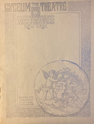 Lyceum Theatre, NY. "The Case of Rebellious Susan." Feb. 25, 1885.