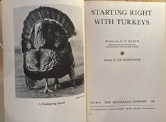 Starting Right with Turkeys. By G. T. Klein. (1946)
