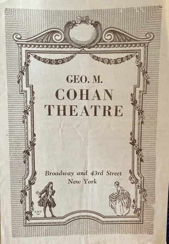 Geo. M. Cohan Theatre, NY. "Wiener Saengerknaben." Wednesday, Nov. 9, 1932. (Vienna Choir Boys)